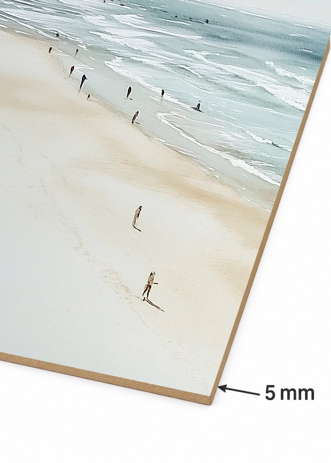 Set x3 Cuadros Decorativos Sin Marco - MDF 9mm Surf Playa Tabla Olas y Arena XVIII - foto 5
