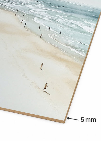 Set x3 Cuadros Decorativos Sin Marco - MDF 9mm Surf Playa Tabla Olas y Arena XVIII - foto 5