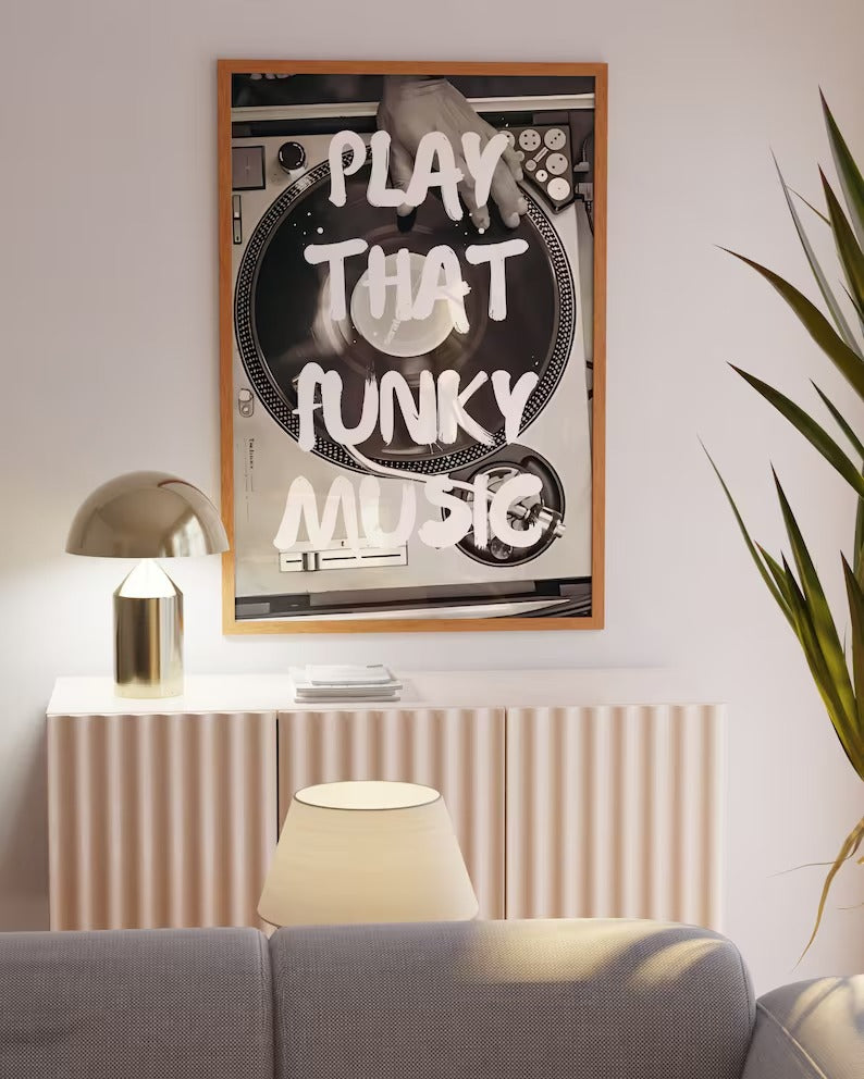 Cuadro Decorativo Música, Play that music