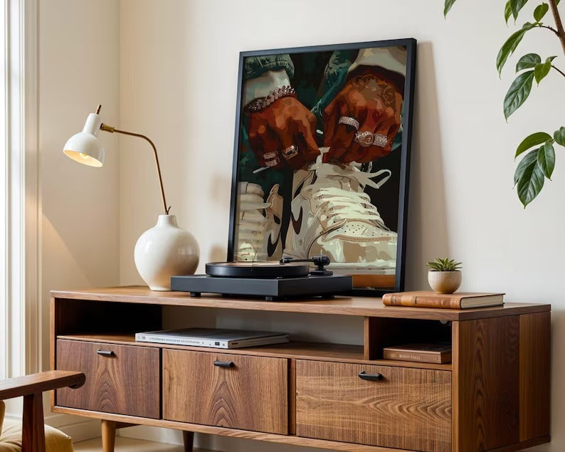 Cuadro Decorativo Championes, Zapatillas Hypebeast, Moda Hypster