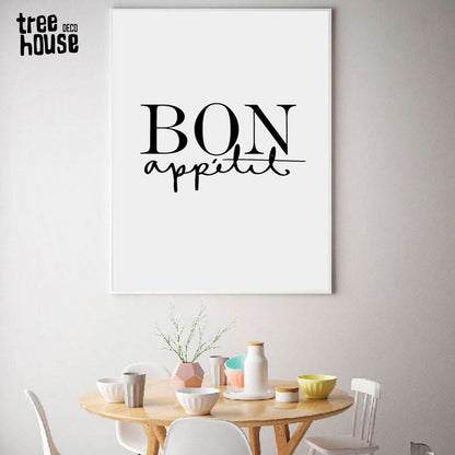 Cuadro Decorativo Frase , "BON apettit" - Tree House Deco