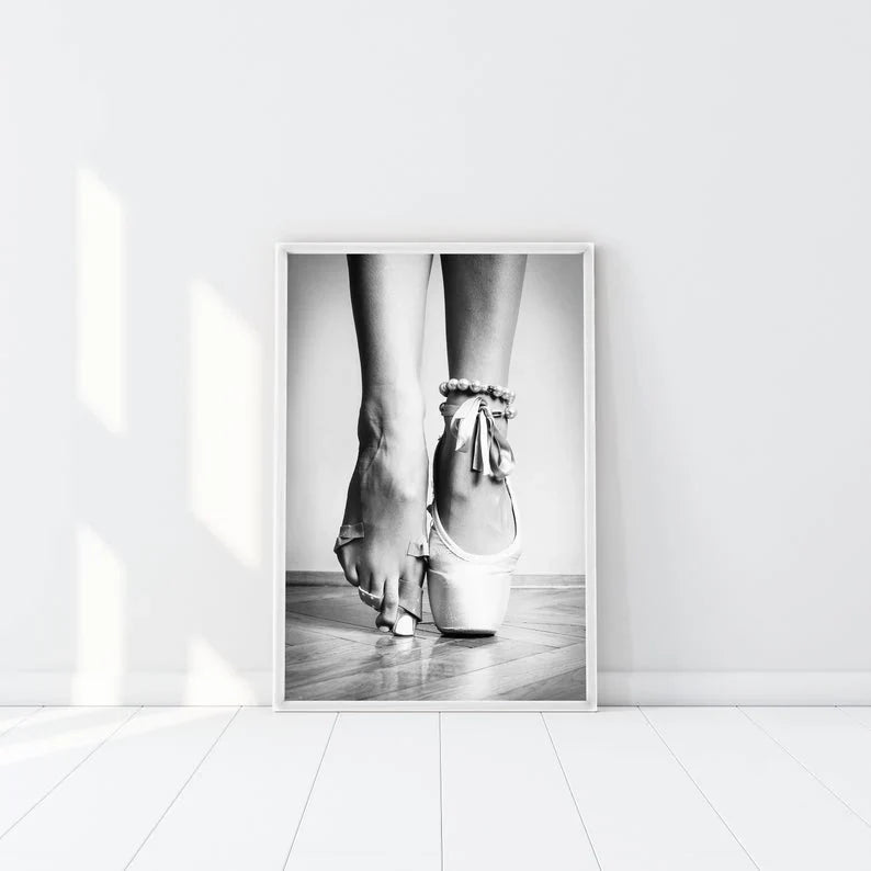 Cuadro decorativo deportes zapatos de ballet.