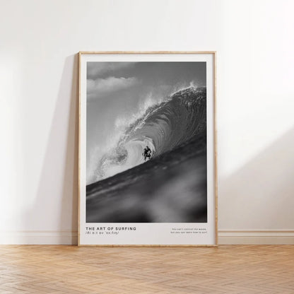 Cuadro Decorativo Marco Natural Surf, Póster, Playa