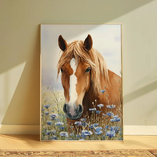 Cuadro Decorativo Animales, Marco Natural Amantes de los caballos