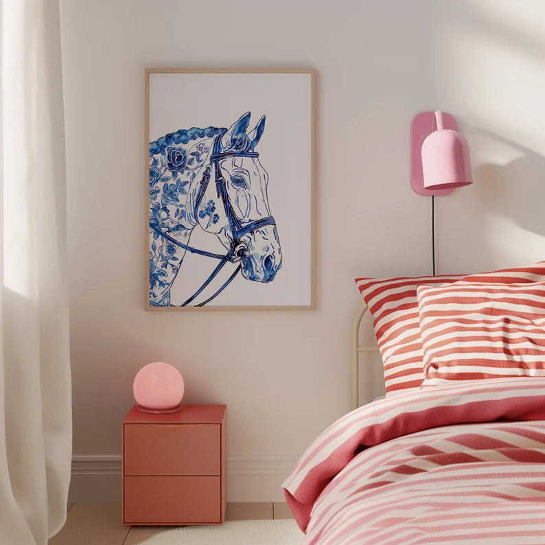 Cuadro Decorativo Animales, Marco Natural Amantes de los caballos