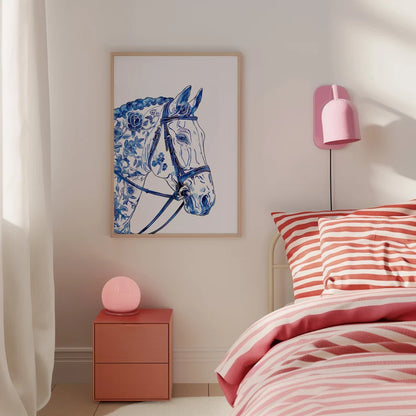Cuadro Decorativo Animales, Marco Natural Amantes de los caballos