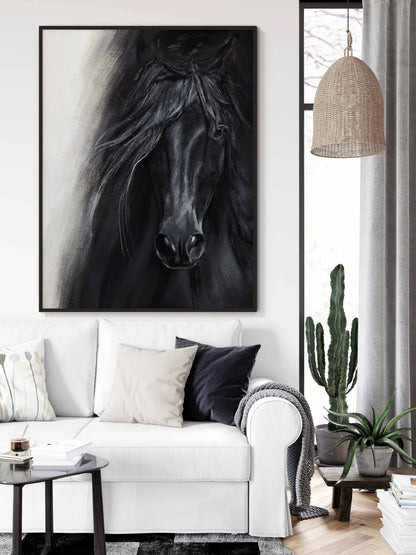 Cuadro Decorativo Animales, Marco Natural Amantes de los caballos
