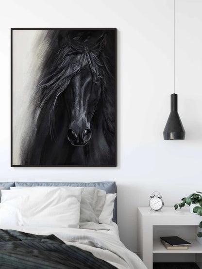 Cuadro Decorativo Animales, Marco Natural Amantes de los caballos