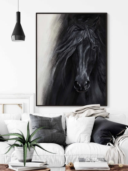 Cuadro Decorativo Animales, Marco Natural Amantes de los caballos