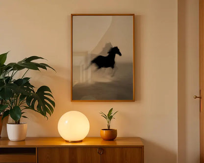 Cuadro Decorativo Animales, Marco Natural Amantes de los caballos