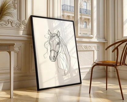Cuadro Decorativo Animales, Marco Natural Amantes de los caballos
