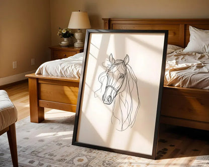 Cuadro Decorativo Animales, Marco Natural Amantes de los caballos