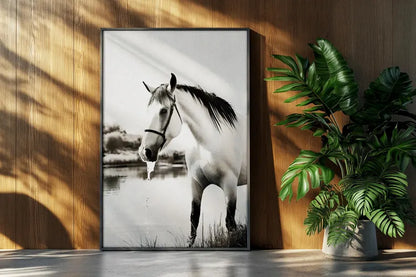 Cuadro Decorativo Animales, Marco Natural Amantes de los caballos