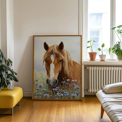 Cuadro Decorativo Animales, Marco Natural Amantes de los caballos
