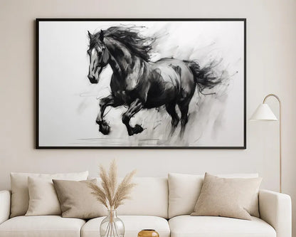 Cuadro Decorativo Animales, Marco Natural Amantes de los caballos