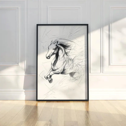 Cuadro Decorativo Animales, Marco Natural Amantes de los caballos