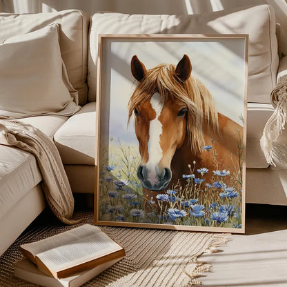 Cuadro Decorativo Animales, Marco Natural Amantes de los caballos