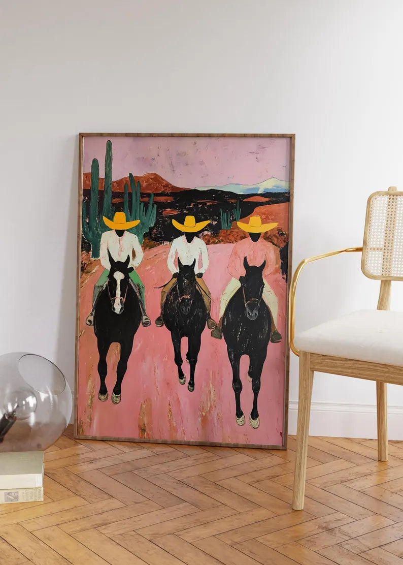 Cuadro Decorativo Animales, Marco Natural Amantes de los caballos