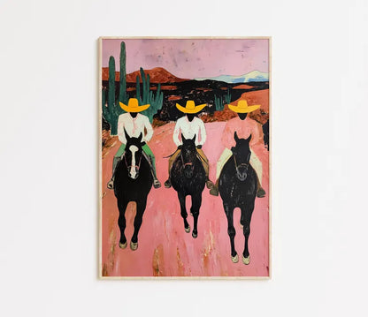 Cuadro Decorativo Animales, Marco Natural Amantes de los caballos
