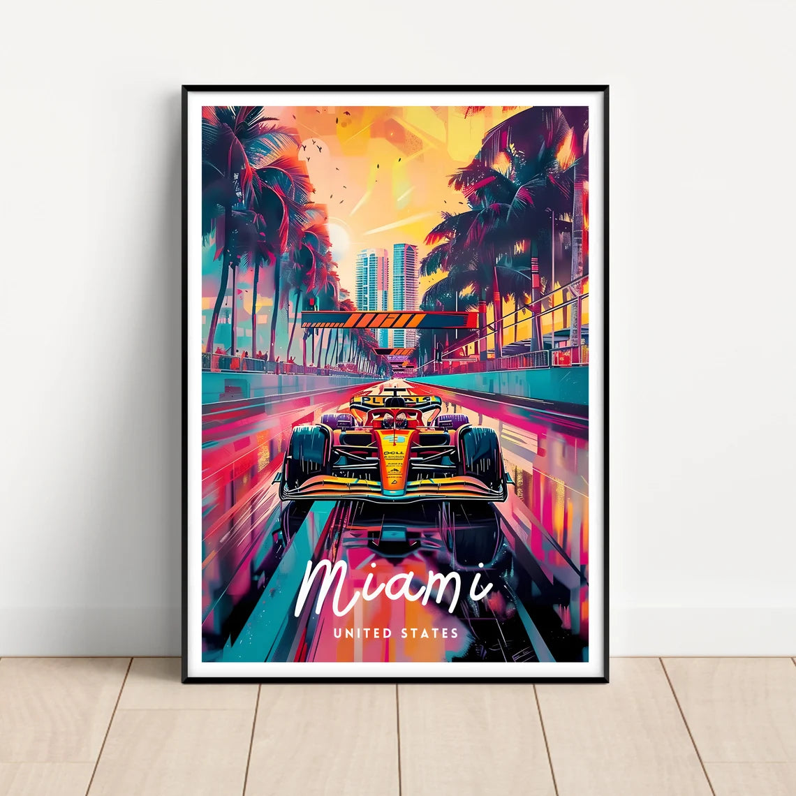 Cuadro Decorativo Póster F1, Fórmula 1, Miami