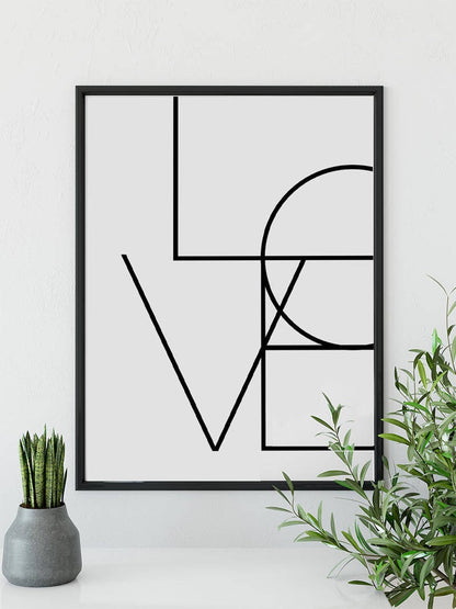 Cuadro Decorativo Frase , "LOVE" - Tree House Deco