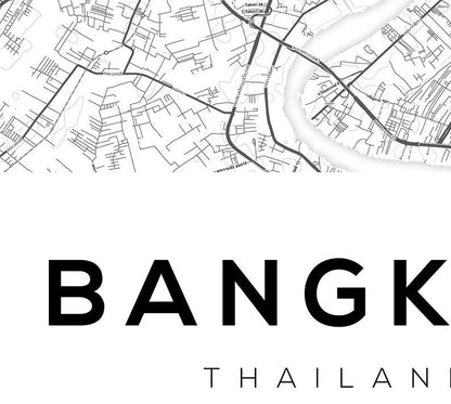 Cuadro Decorativo Maps , Bangkok - Tree House Deco