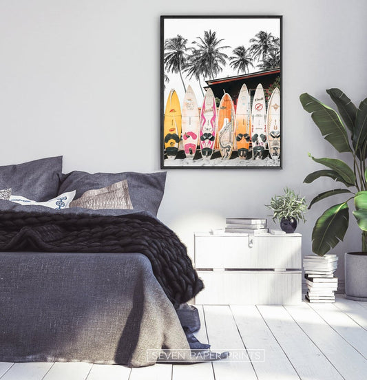 Cuadro Decorativo Tablas de surf - Tree House Deco