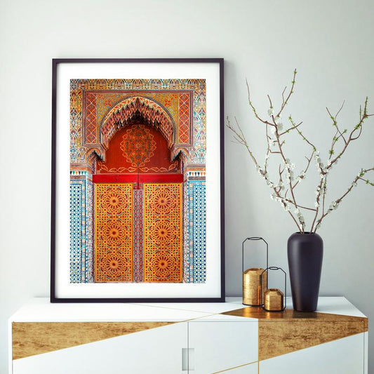Cuadro Decorativo Travel , Puerta India , En color - Tree House Deco