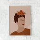 Cuadro Decorativo Frida , Rostro pintado - Tree House Deco