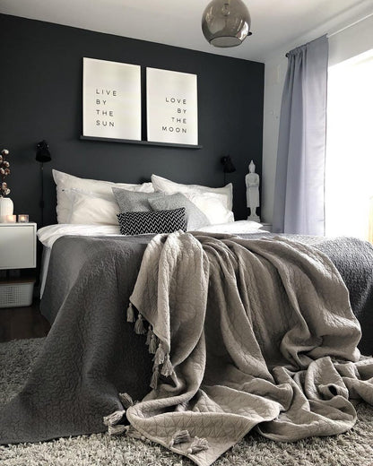 Set x2 Cuadros Decorativos Frase , "Live by the sun ,Love by the moon" - Tree House Deco