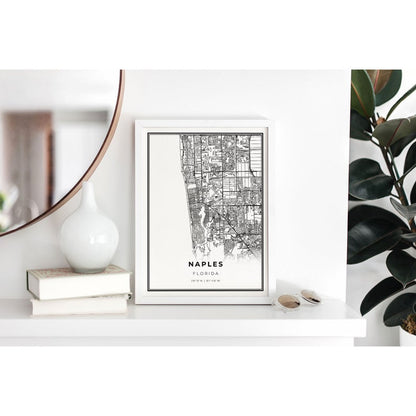 Cuadro Decorativo Maps , Naples - Tree House Deco