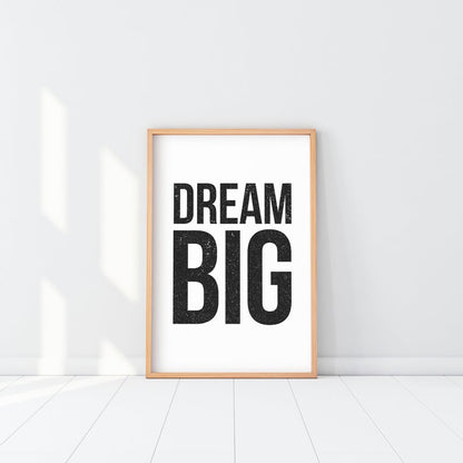 Cuadro Decorativo Frase , "DREAM BIG" - Tree House Deco