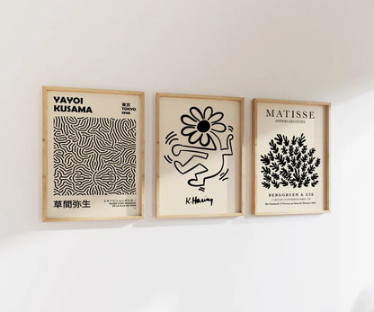 Set x3 Cuadros Abstractos, Matisse, Bauhaus, moderno I - Tree House Deco