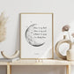 Cuadro Decorativo Luna, Frase - Tree House Deco
