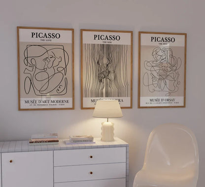 Set x3 Cuadros Abstractos, Picasso - Tree House Deco