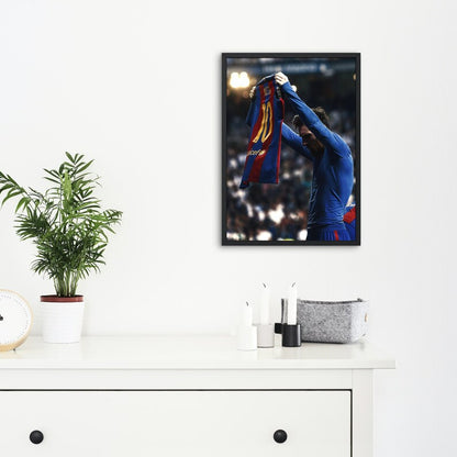 Cuadro Decorativo Póster Messi, Barcelona