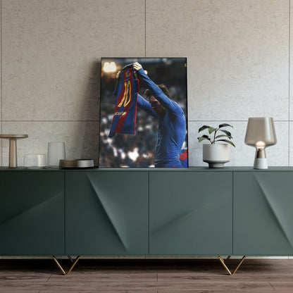 Cuadro Decorativo Póster Messi, Barcelona