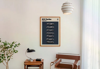 Cuadro Decorativo Póster Porsche, 911. Autos III