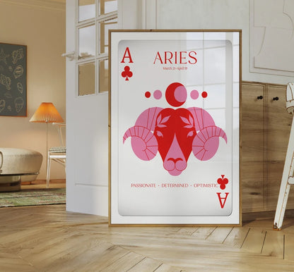 Cuadro Decorativo Póster, Zodiaco Aries iV