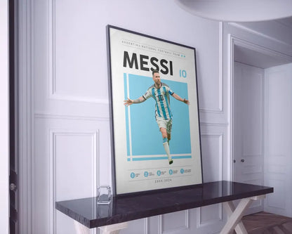Cuadro Decorativo Póster Fútbol, Messi III