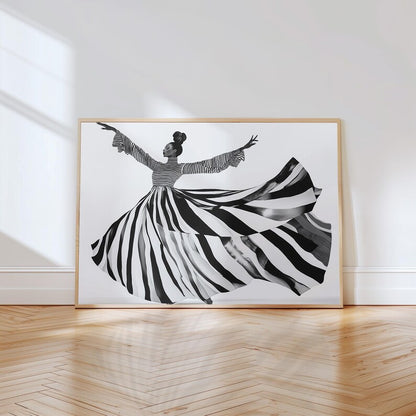 Cuadro Decorativo Abstracto, Marco Natural Ilustraciones modernas
