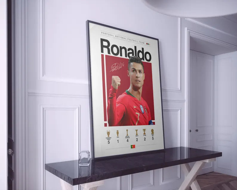 Cuadro Decorativo Póster Fútbol, Ronaldo III