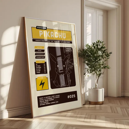 Cuadro Decorativo Póster, Fanáticos, Pikachu