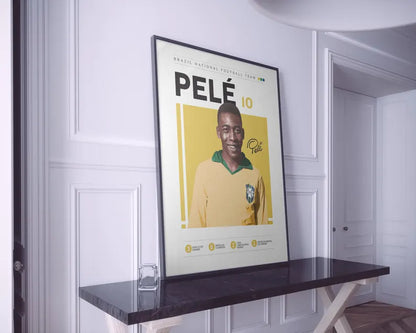 Cuadro Decorativo Póster Fútbol, Pelé