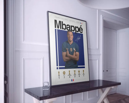 Cuadro Decorativo Póster Fútbol, Mbapé