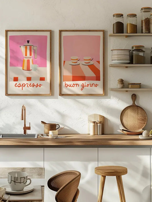 Set x2 Cuadros Abstracto, Colores, Colours in the Air XVII