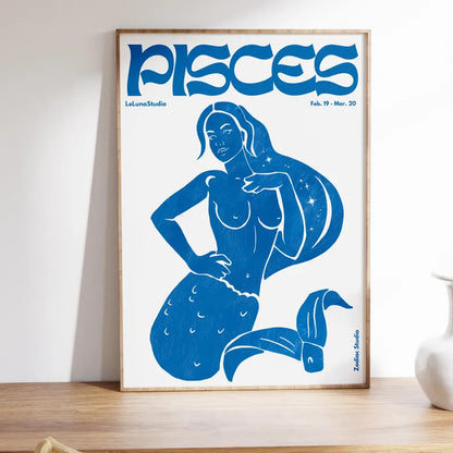 Cuadro Decorativo Póster, Zodiaco Piscis III