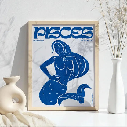 Cuadro Decorativo Póster, Zodiaco Piscis III