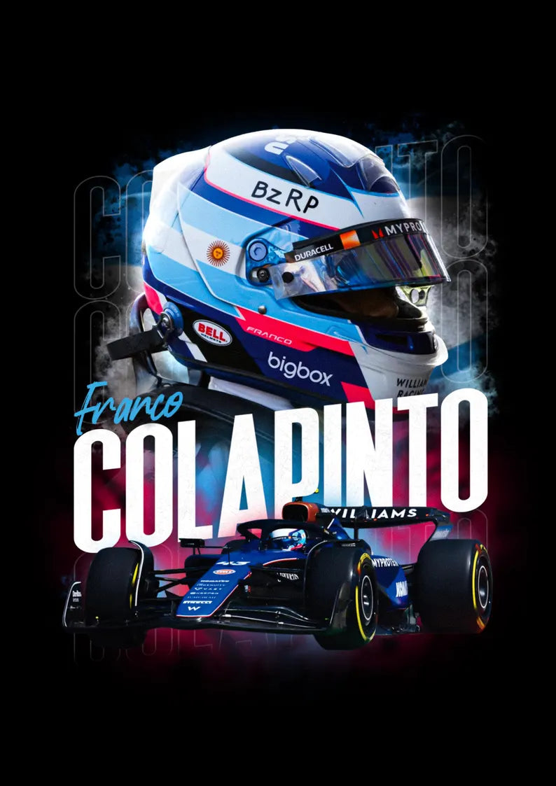 Cuadro Decorativo Póster F1, Fórmula 1, Colapinto III