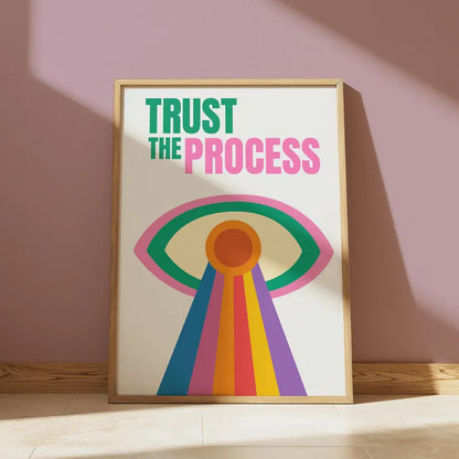 Cuadro Decorativo Frases, Motivación, Trust the process